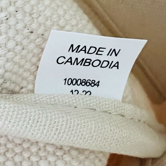 TORY BURCH Mercer Natural Canvas Medium Tote Bag - Picture 10 of 10